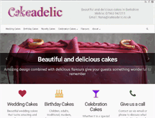 Tablet Screenshot of cakeadelic.co.uk